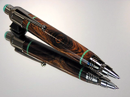 Black Titanium Cocobolo Artist's Sketch Pen/Pencil