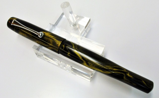 Black/Yellow marble ebonite custom FP