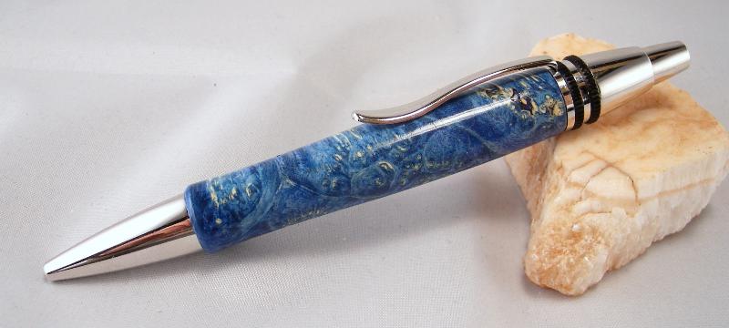 Blue Box Elder Polaris Click Pen