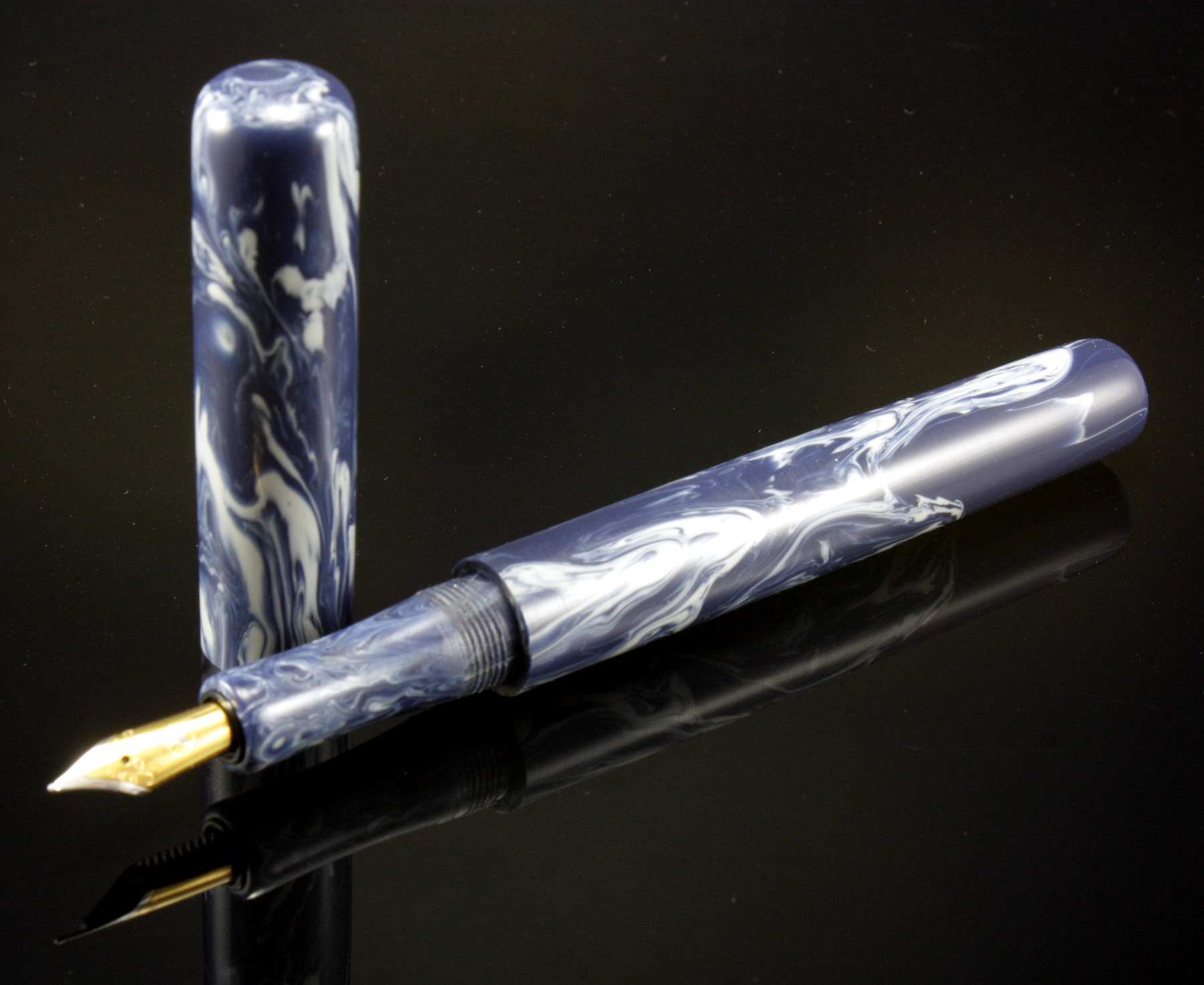 Blue-Gray Kitless Fountain Pen