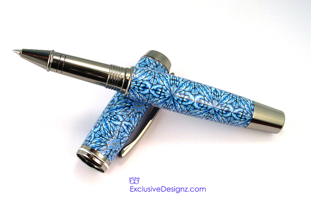 Blue Kaleidoscope Pen