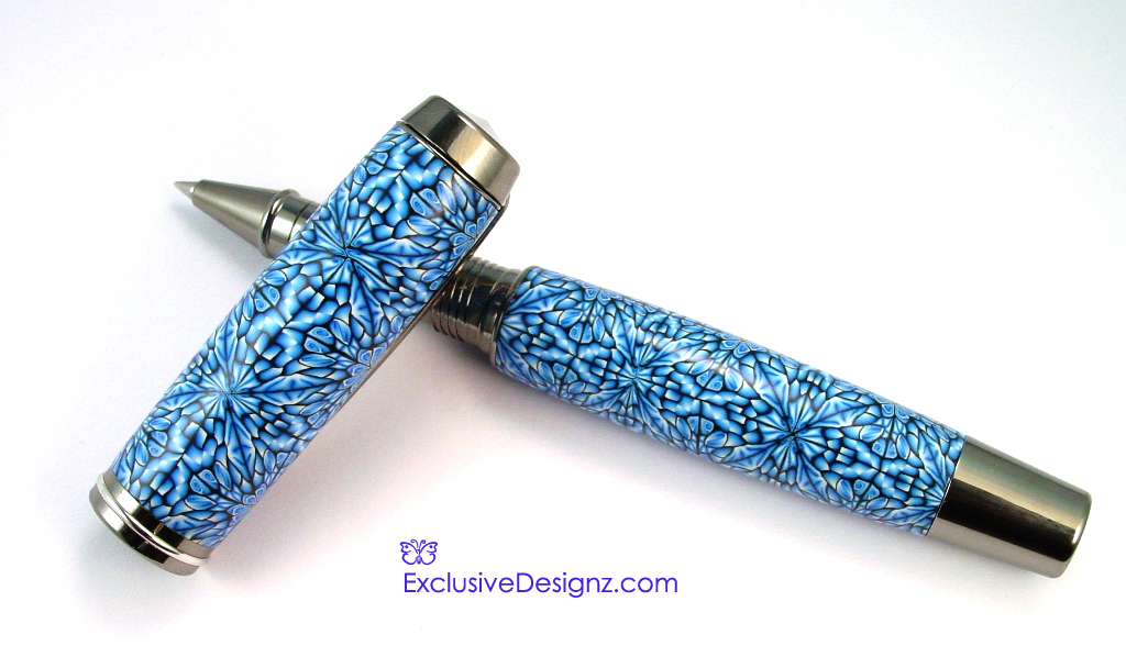Blue Kaleidoscope Pen