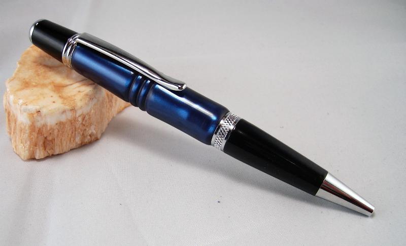 Blue Metallic Sierra Pen