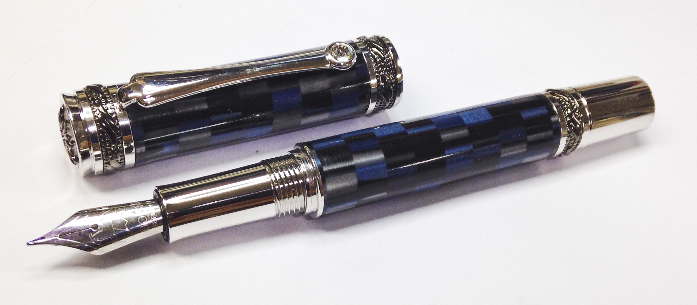 Blue Mosaic Majestic Fountain Pen