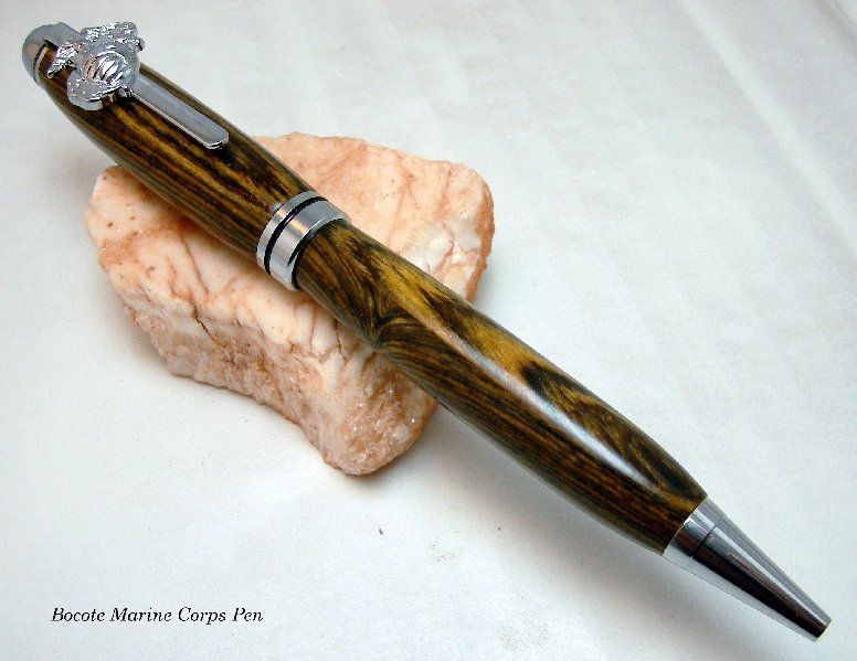 Bocote Marine Corps Euro Pen