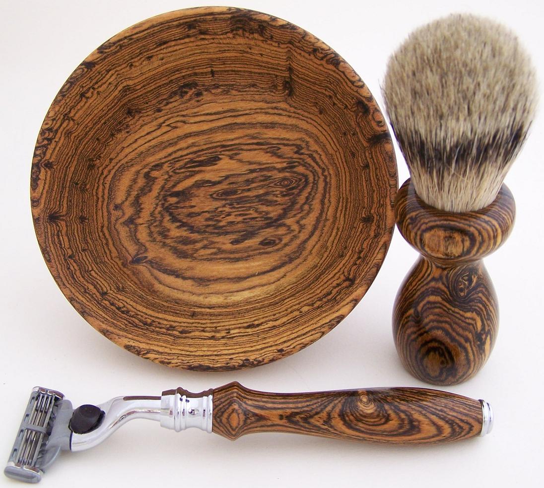 Bocote Shaving Set