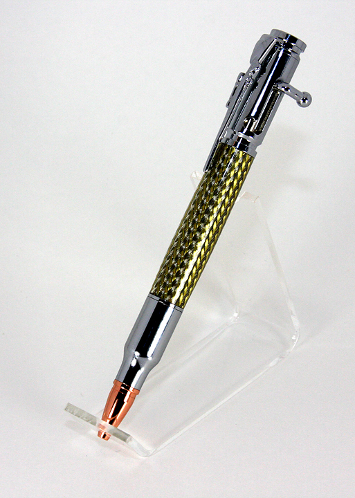 Bolt action bullet pen