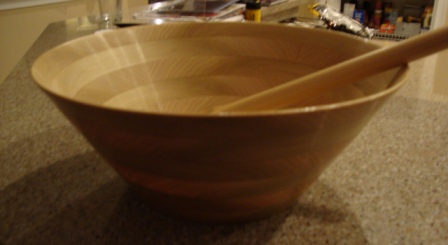 Bowl from a board