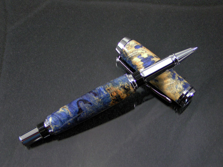 Box Elder Burl in Blue