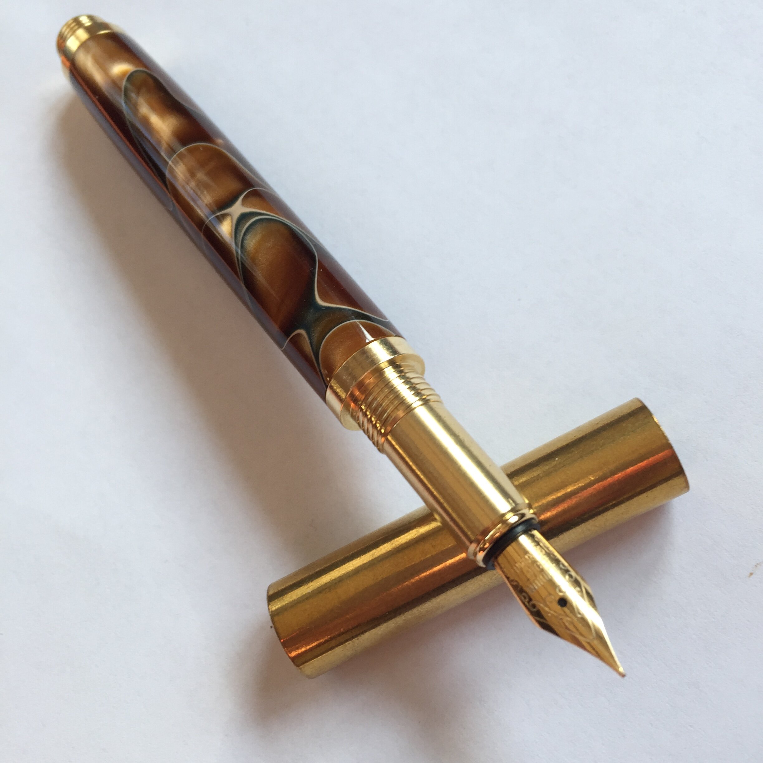 Brass RAW in acrylic with Heritance nib