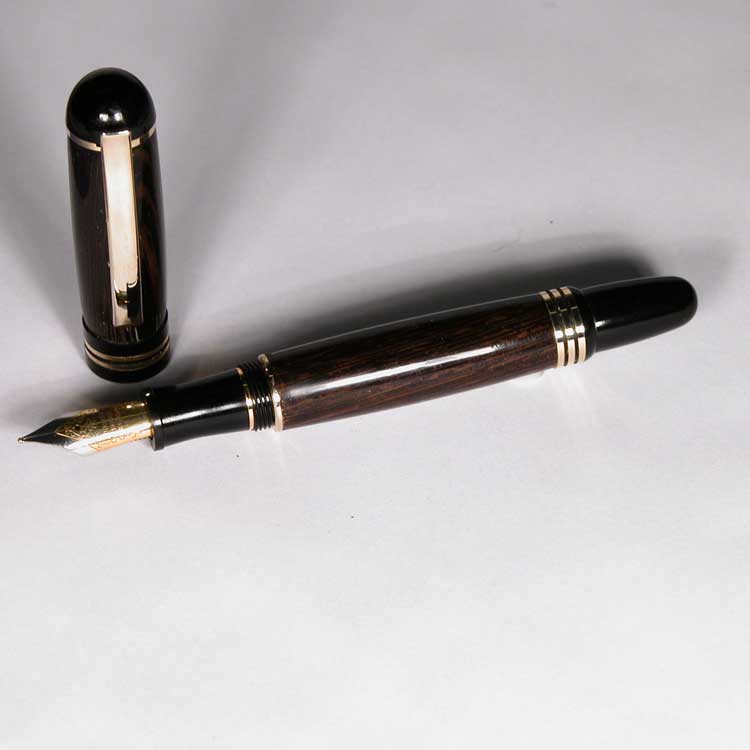 Brazilian Ebony Churchill Fountain Pen