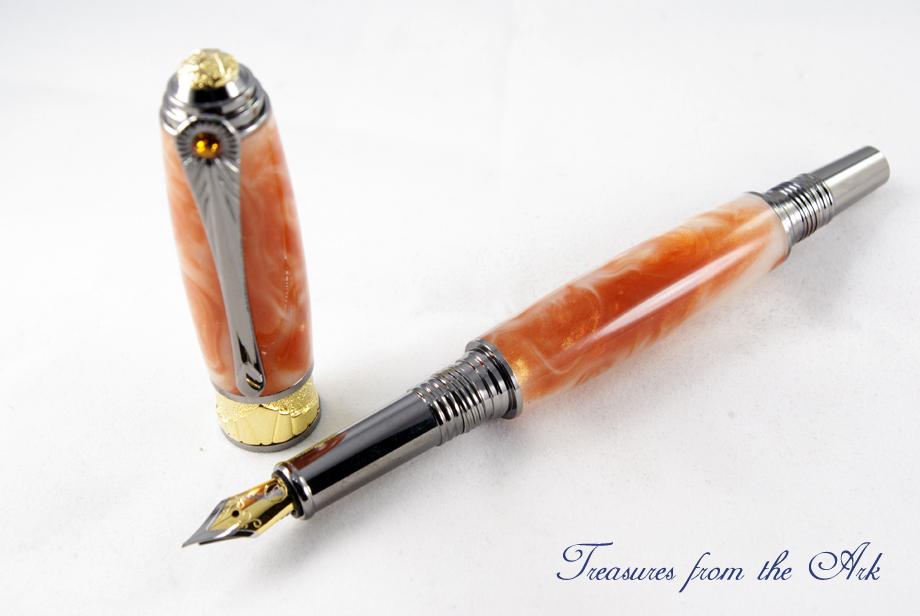 Broadwell Art Deco in Coral Acrylester