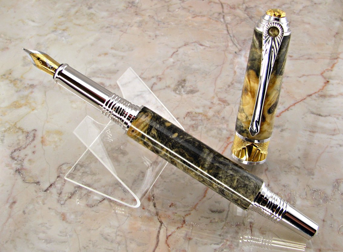 Broadwell Art Deco with Buckeye Burl - Lg