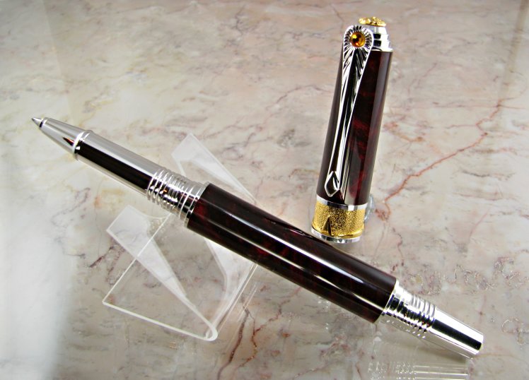 Broadwell Art Deco with Deep Burgundy 02