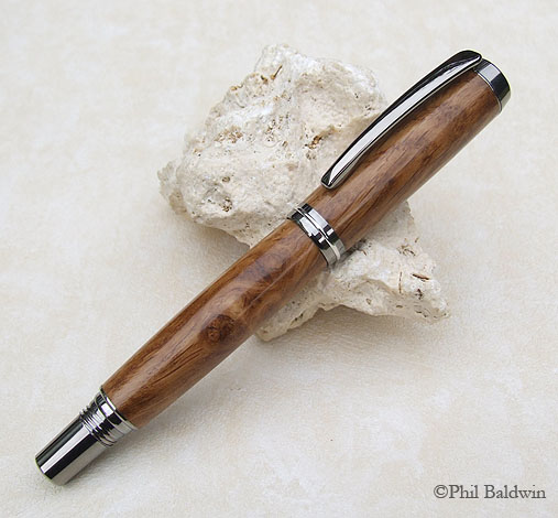 Brown Oak Burr Black-Ti