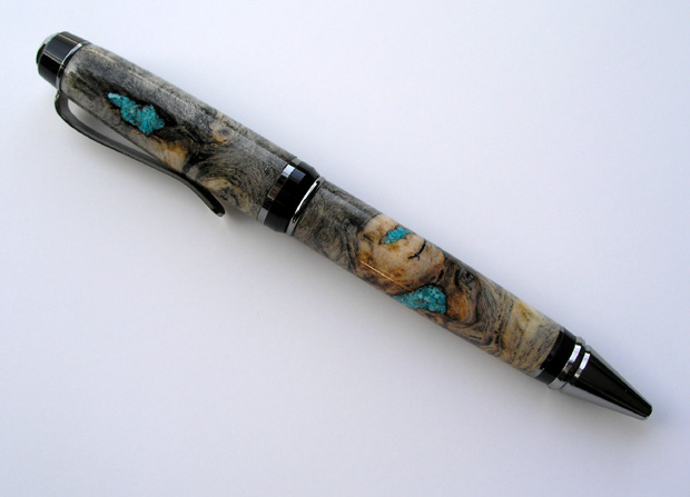 Buckeye Burl/Turquoise