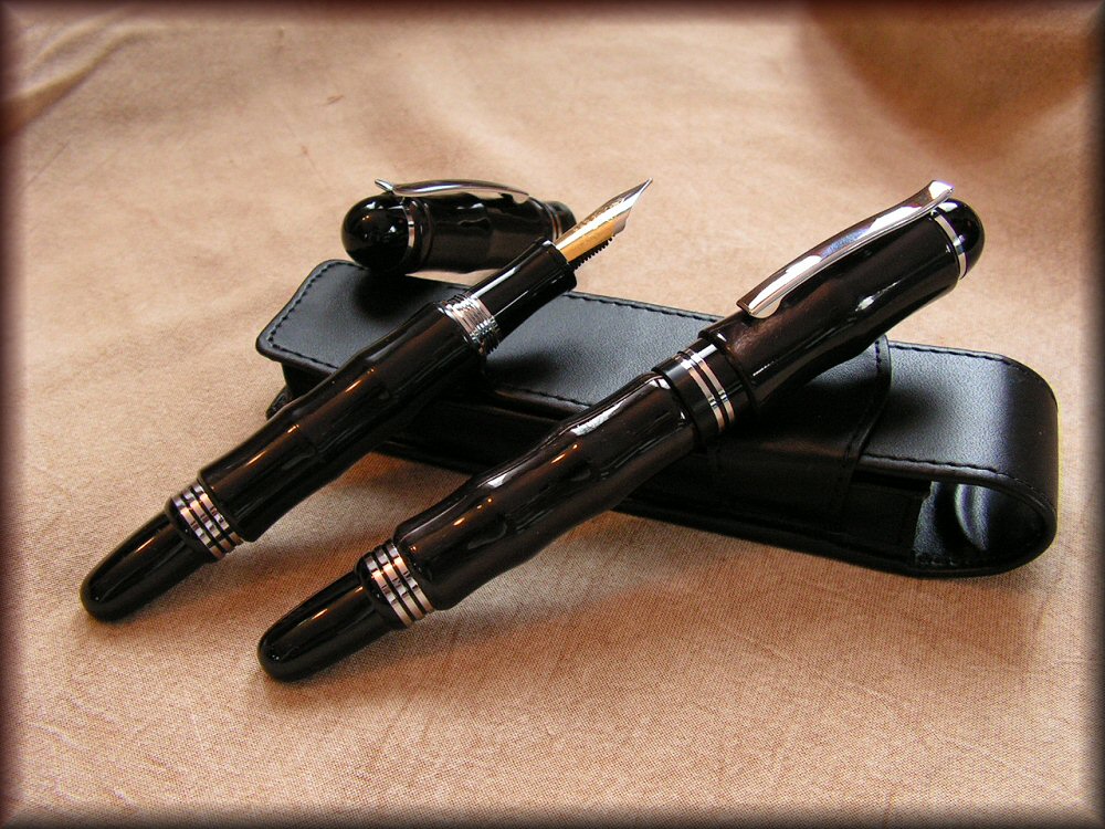 Buffalo Horn Churchill Fountain Pens