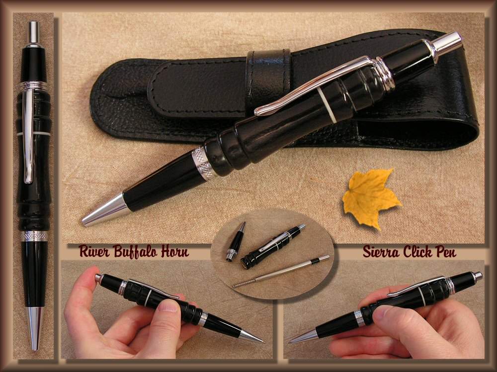 Buffalo Horn Sierra Click Pen