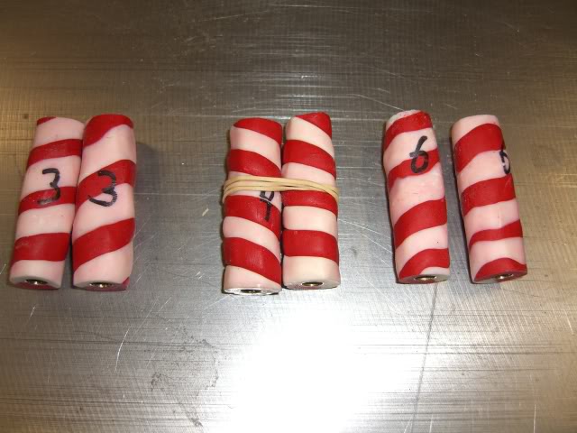 Candy cane blanks - rough
