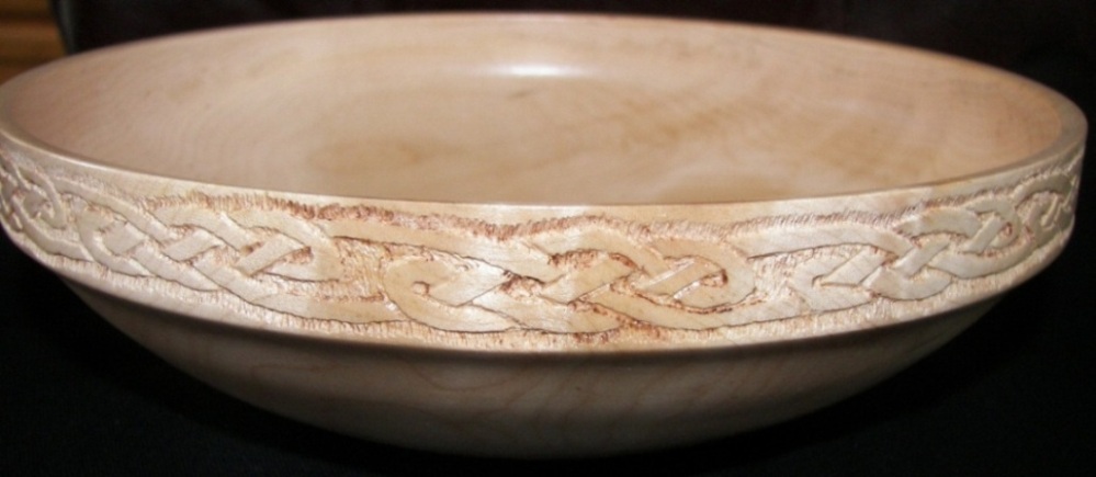 Carved Maple Bowl