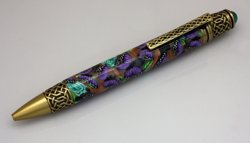 Celtic Polymer Clay Pen by Tina Wissen