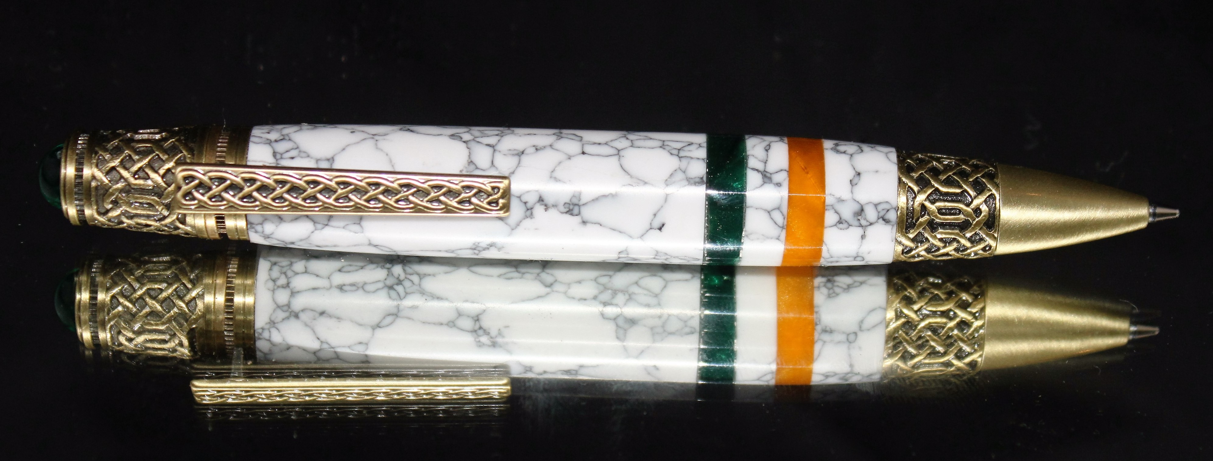 Celtic rollerball with Irish flag