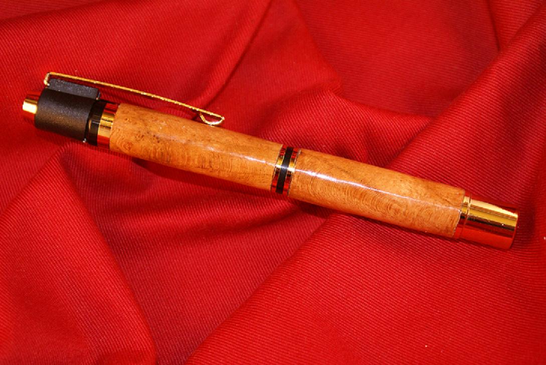 cherry burl pen light