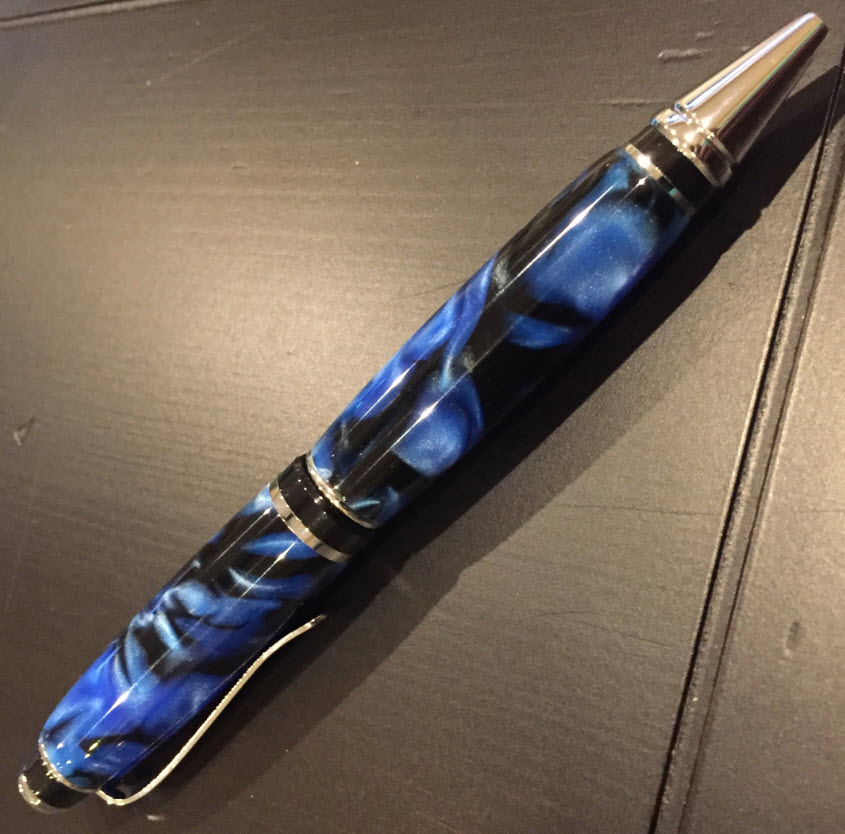 Cigar Pen, Blue/Black