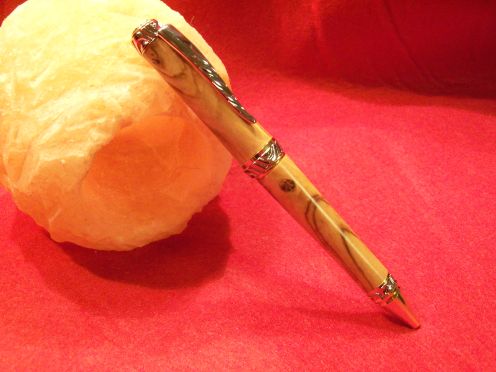 Cigar Pen Gold w/Chrome in Olivewood