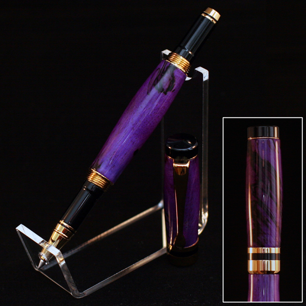 Classic Rollerball - Purple Dyed Spalted Tamarid