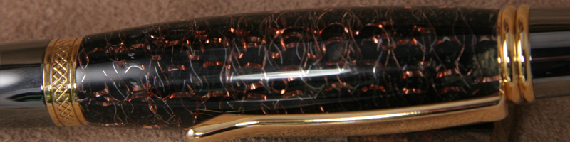 Close-up of the pot scrubber pen