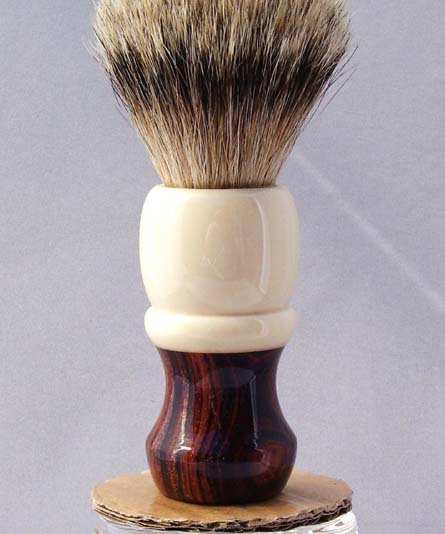 cocobolo badger brush