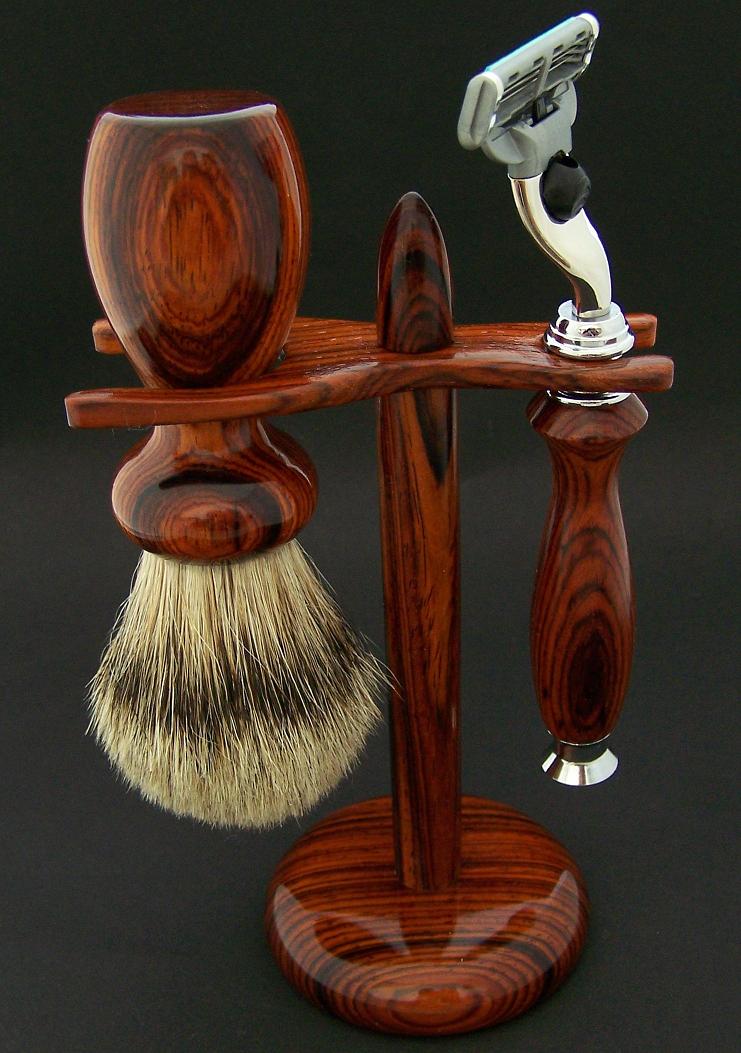 Cocobolo Shaving Set