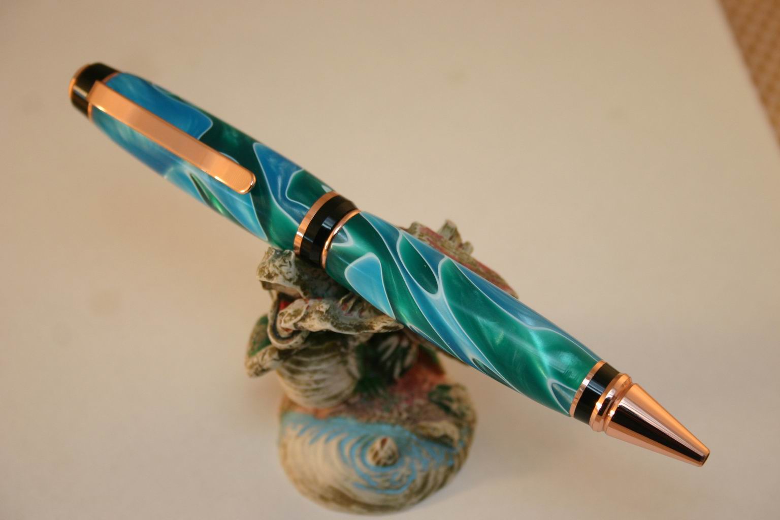 Copper Cigar with Seafoam Acrylic