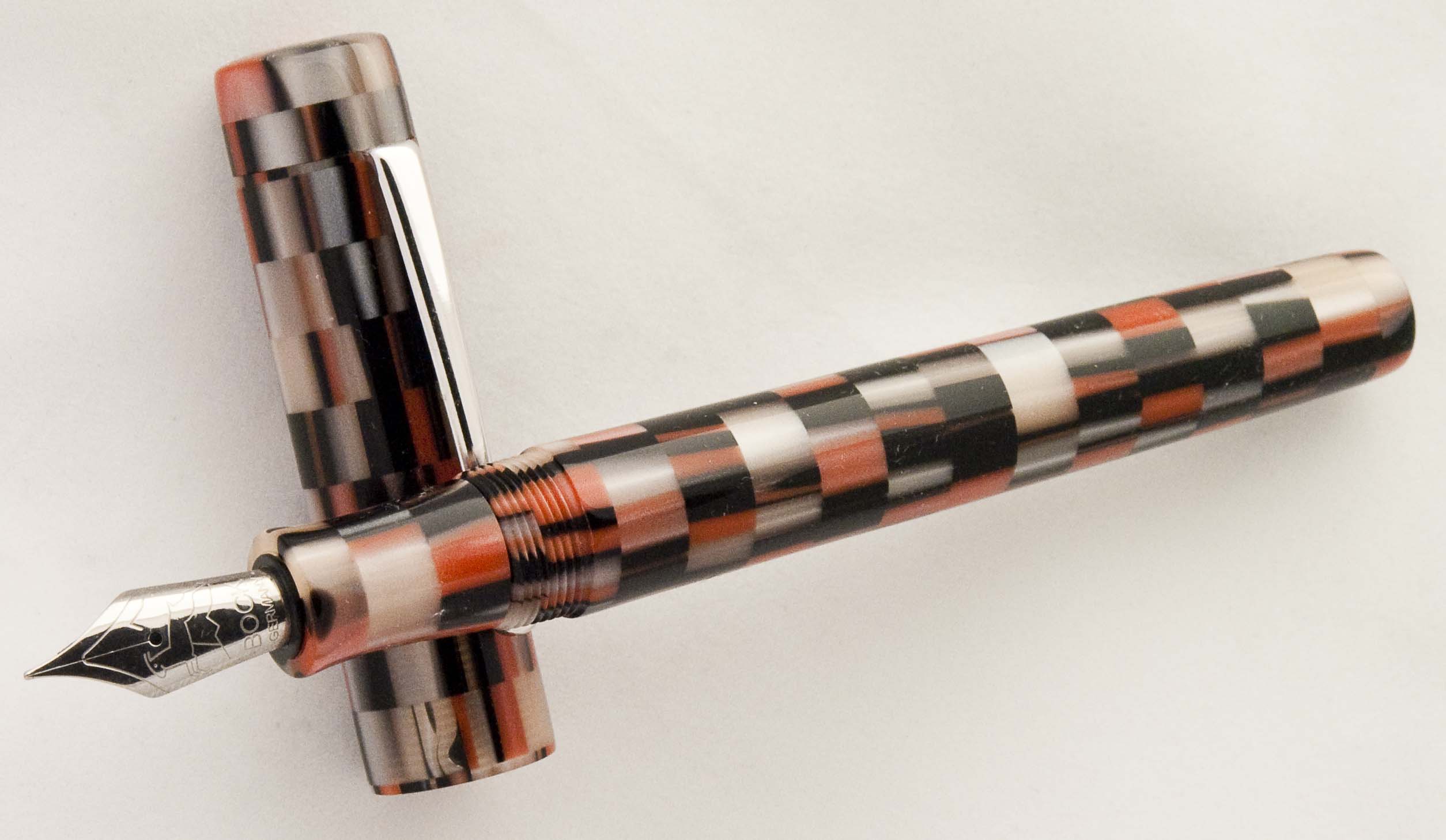 Coral Mosaic Kitless Fountain Pen