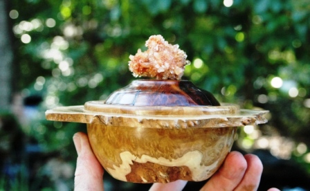 Creedite Finial Lidded Bowl