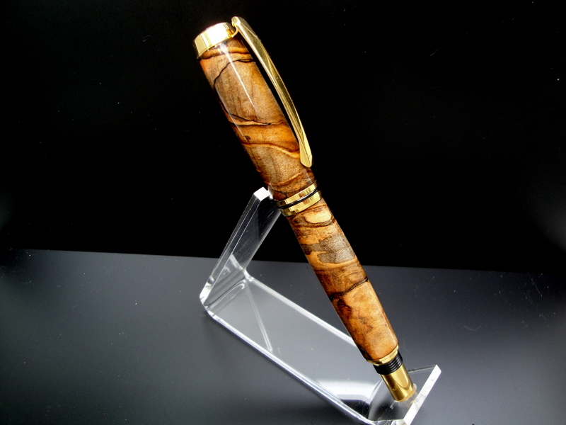 Cross Cut Spalted Maple Baron