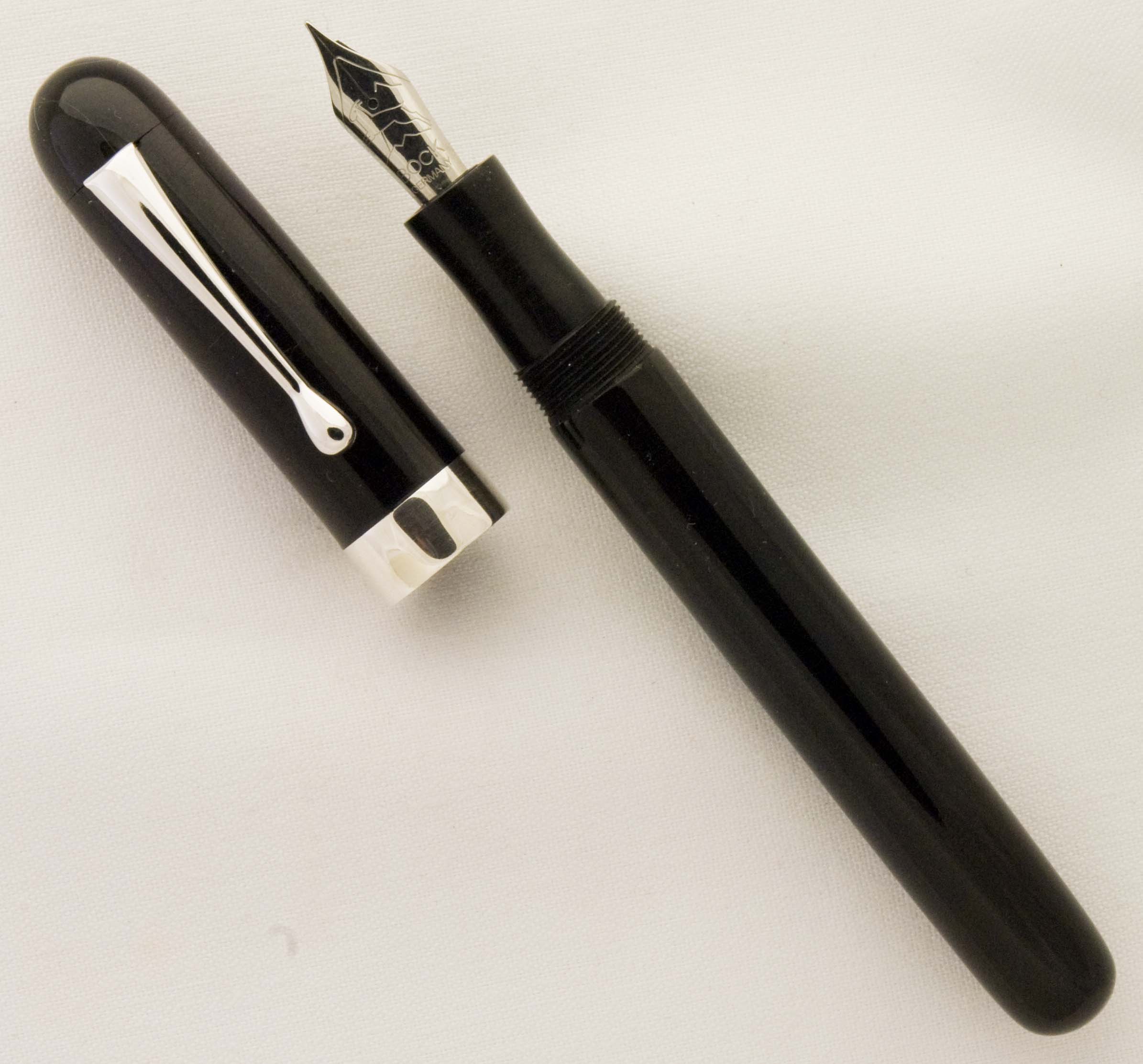 Custom Black Ebonite with Silver Centerband