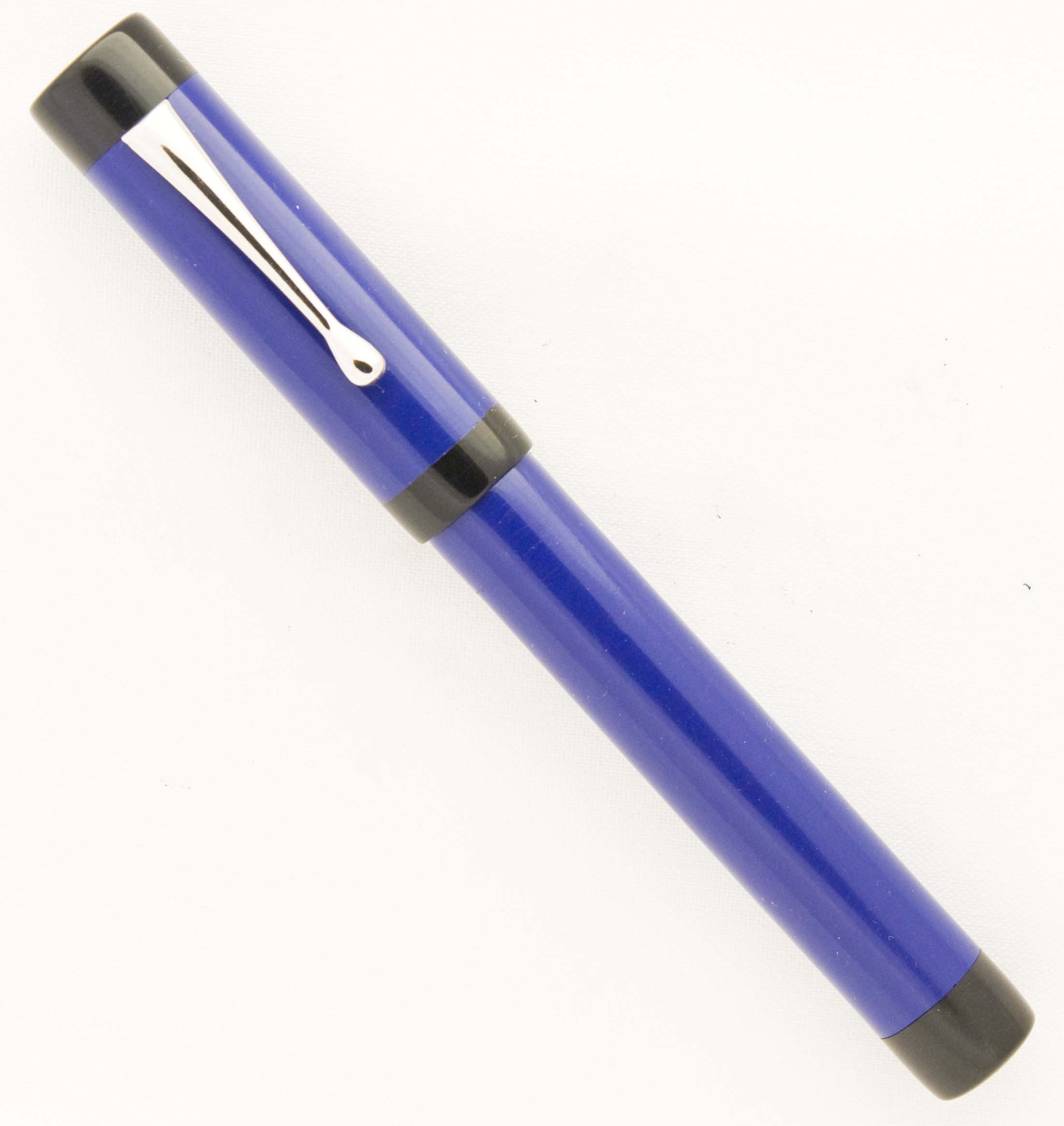 Custom Blue and Black Ebonite Rollerball