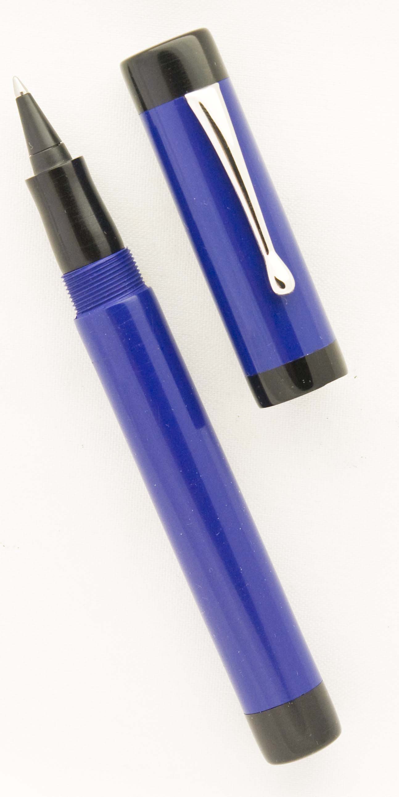 Custom Blue and Black Ebonite Rollerball