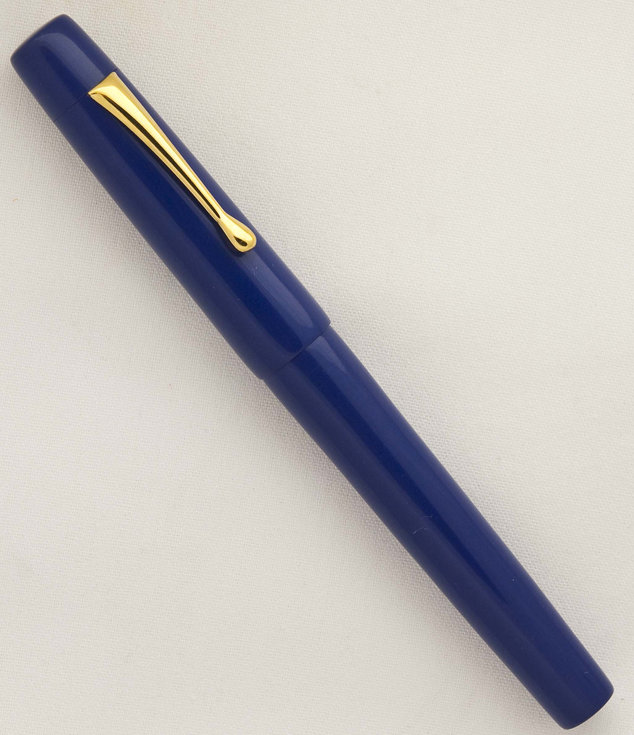 Custom Blue Ebonite Fountain Pen