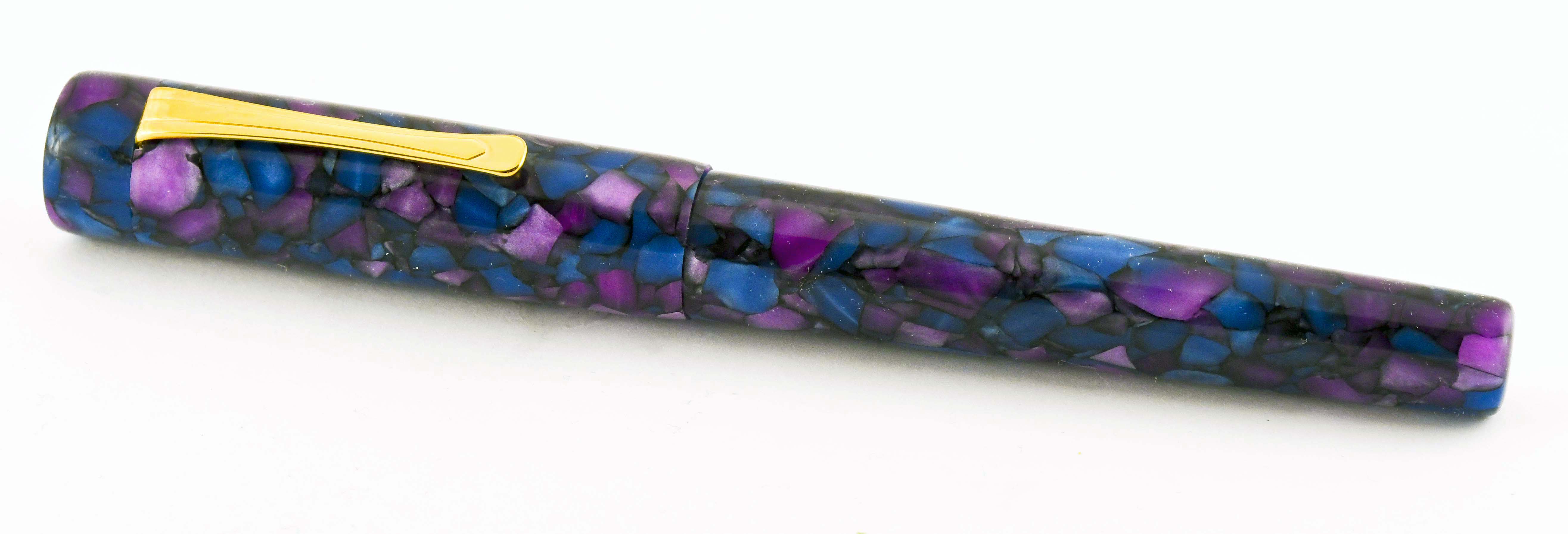 Custom Cobalt Amethyst Fountain Pen