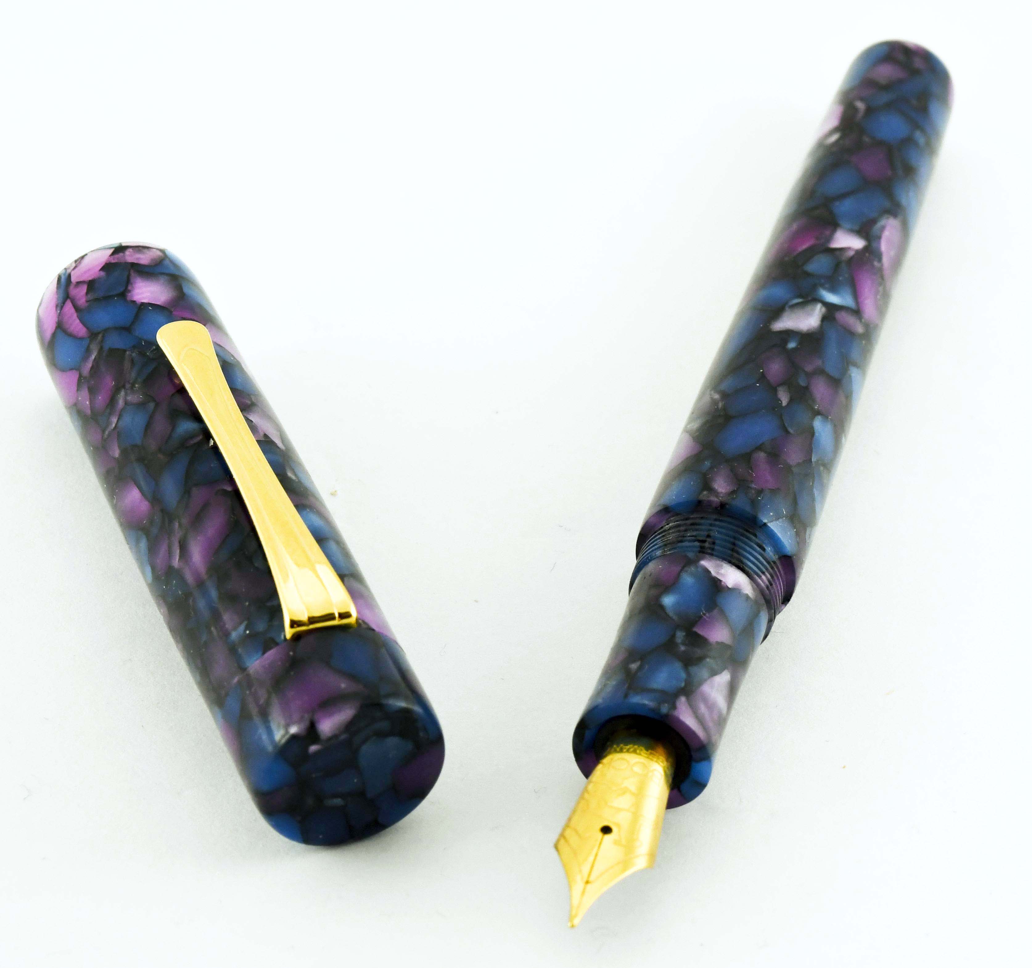Custom Cobalt Amethyst Fountain Pen