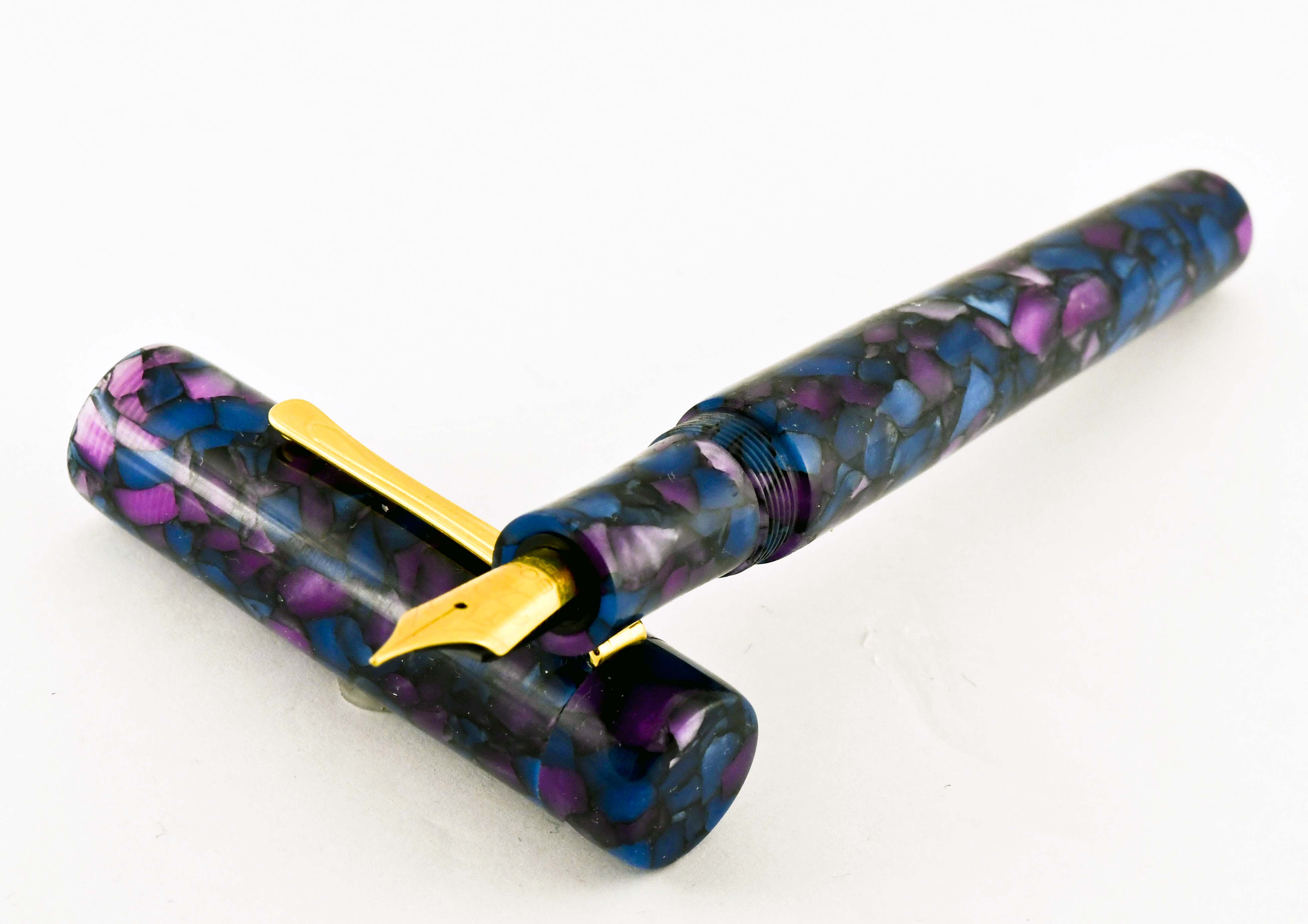 Custom Cobalt Amethyst Fountain Pen