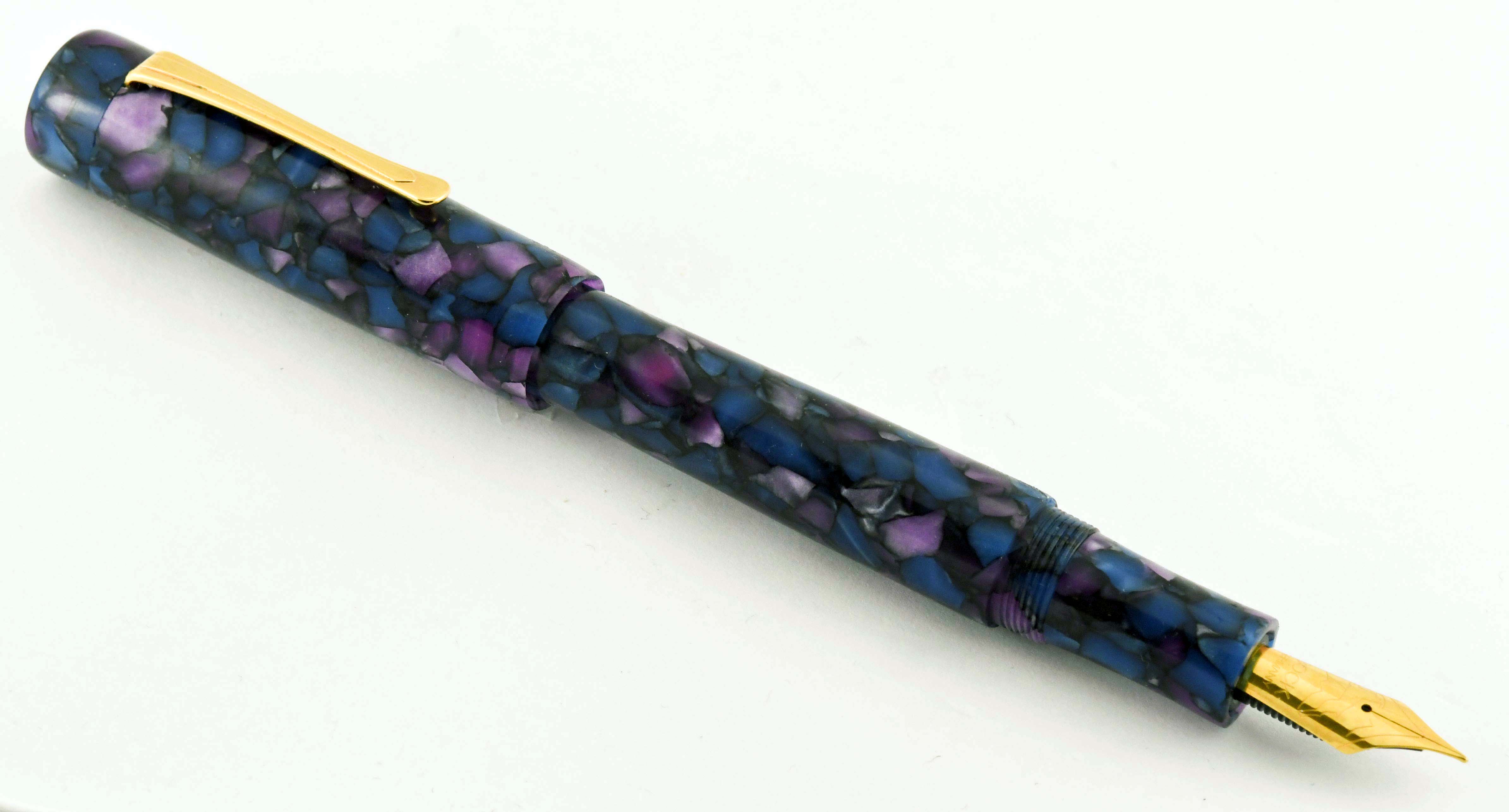 Custom Cobalt Amethyst Fountain Pen