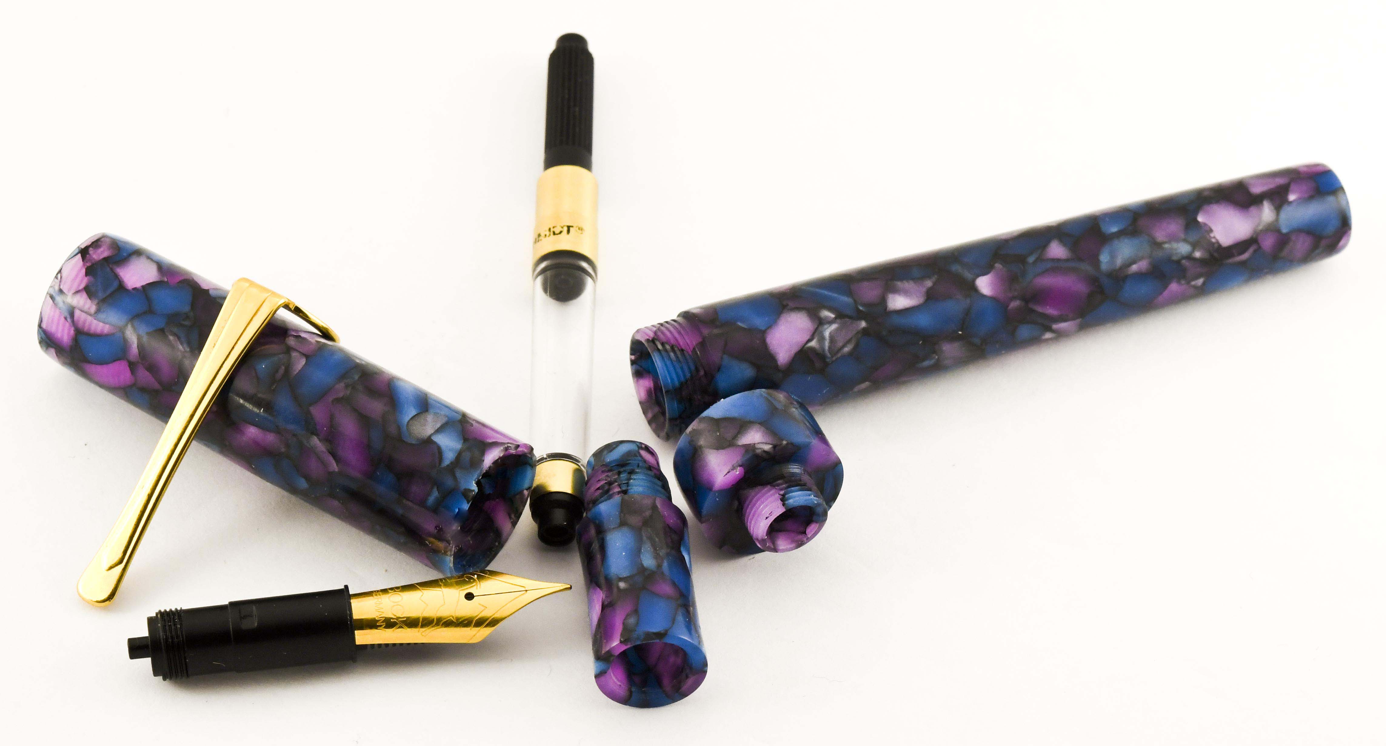 Custom Cobalt Amethyst Fountain Pen