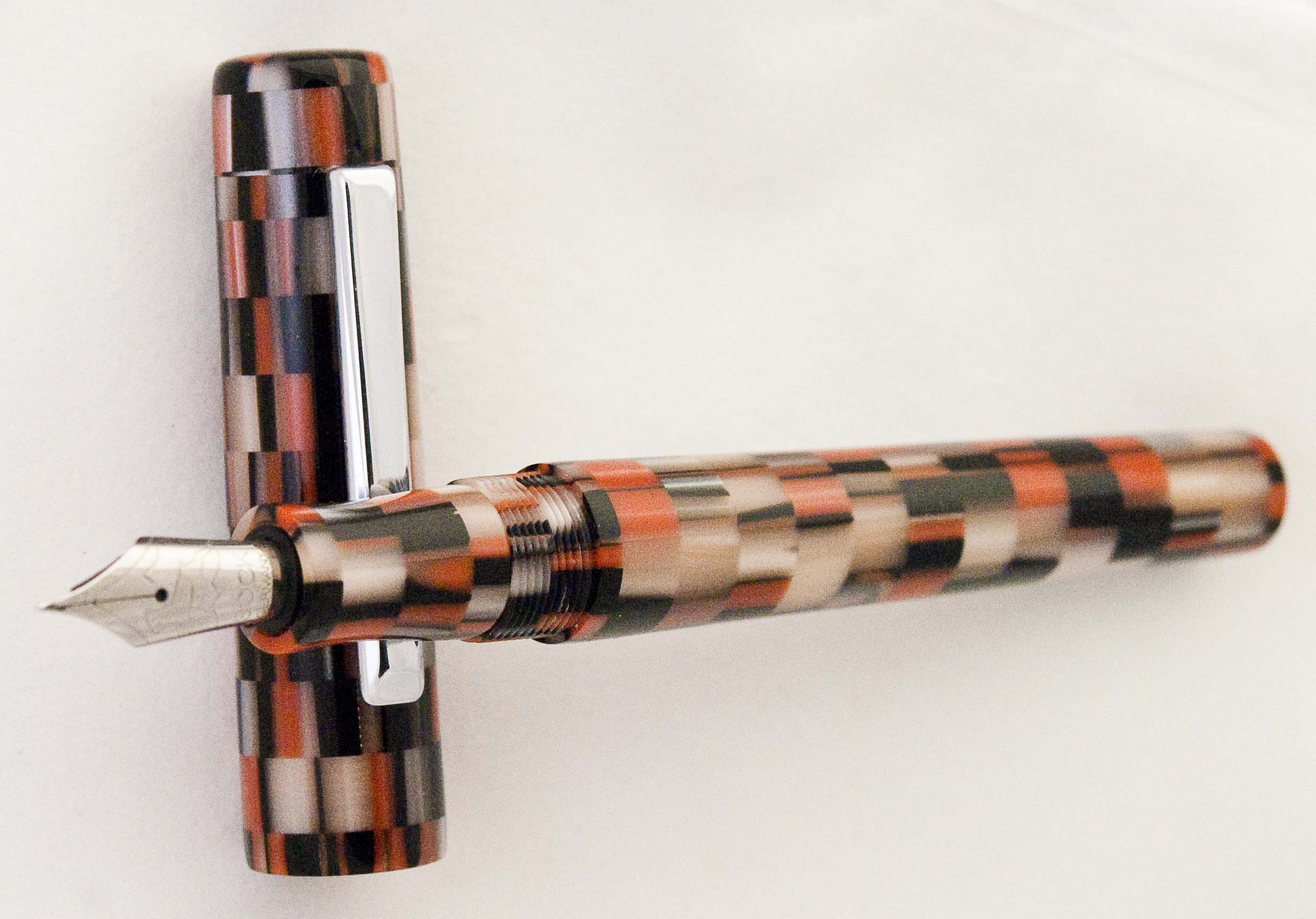 Custom Coral Mosaic Fountain Pen