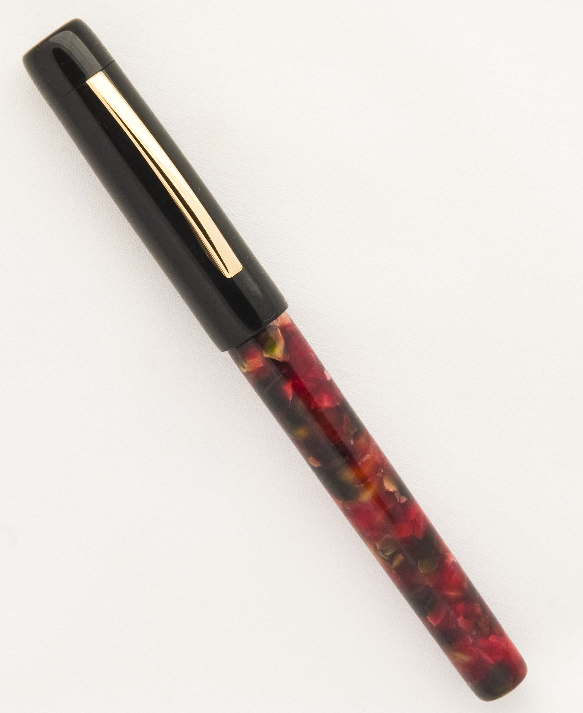 Custom Duo: Ebonite and Red Chunk Resin