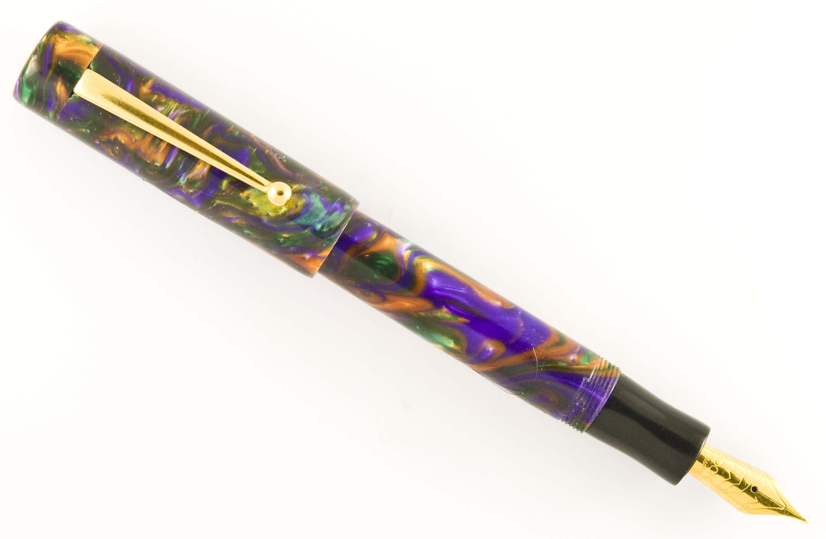 Custom Full Spectrum Lava Explosion Fountain Pen