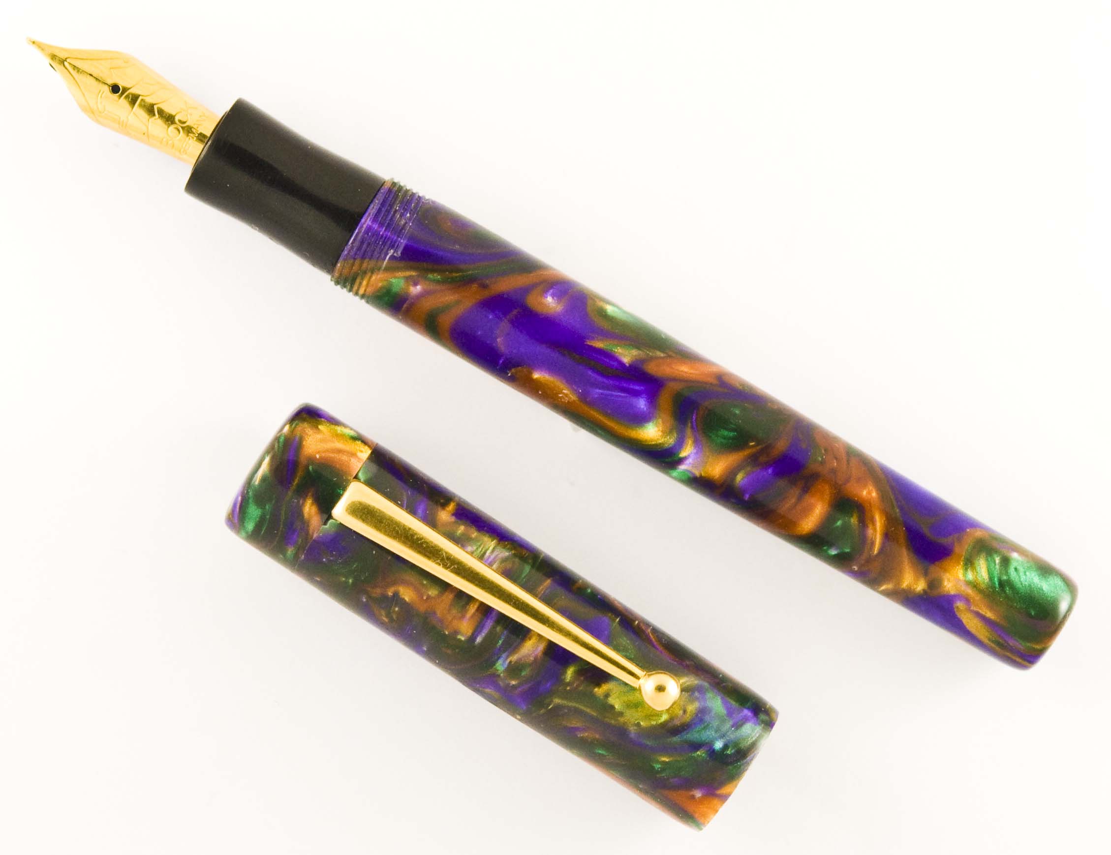 Custom Full Spectrum Lava Explosion Fountain Pen